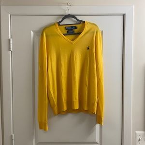 Men’s Ralph Lauren Cotton V-neck Sweater